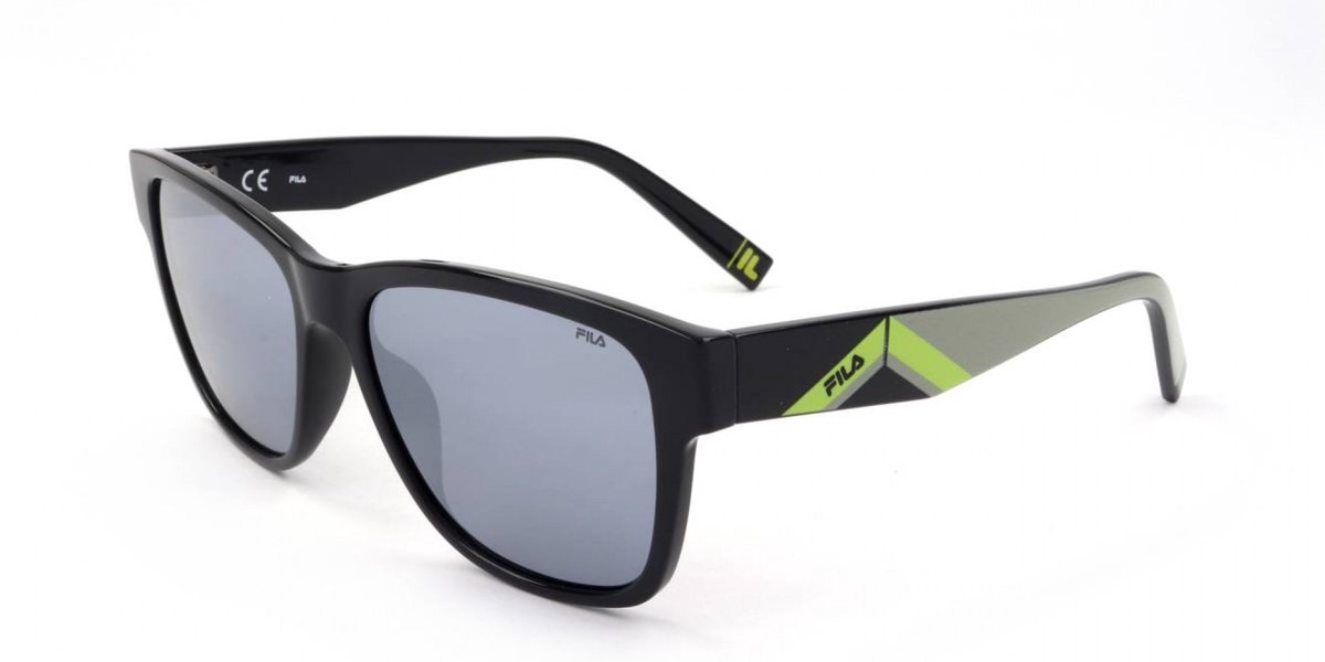 Fila SFI118V Grigio scuro lucido 55/16/140 MAN Zonnebrillen