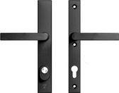 AXA Veiligheids Deurbeslag set - Oval Plus - Deurkruk Aluminium - Kruk U - PC72 met AXA Veiligheids Deurbeslag set - Oval Plus - Deurkruk Aluminium - Kruk U - PC72 met