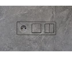 Betegelbaar Stopcontact zwart - Hidden Socket - The Legrand Valena Life pasvorm - Badkamer trend 2026 - Modern