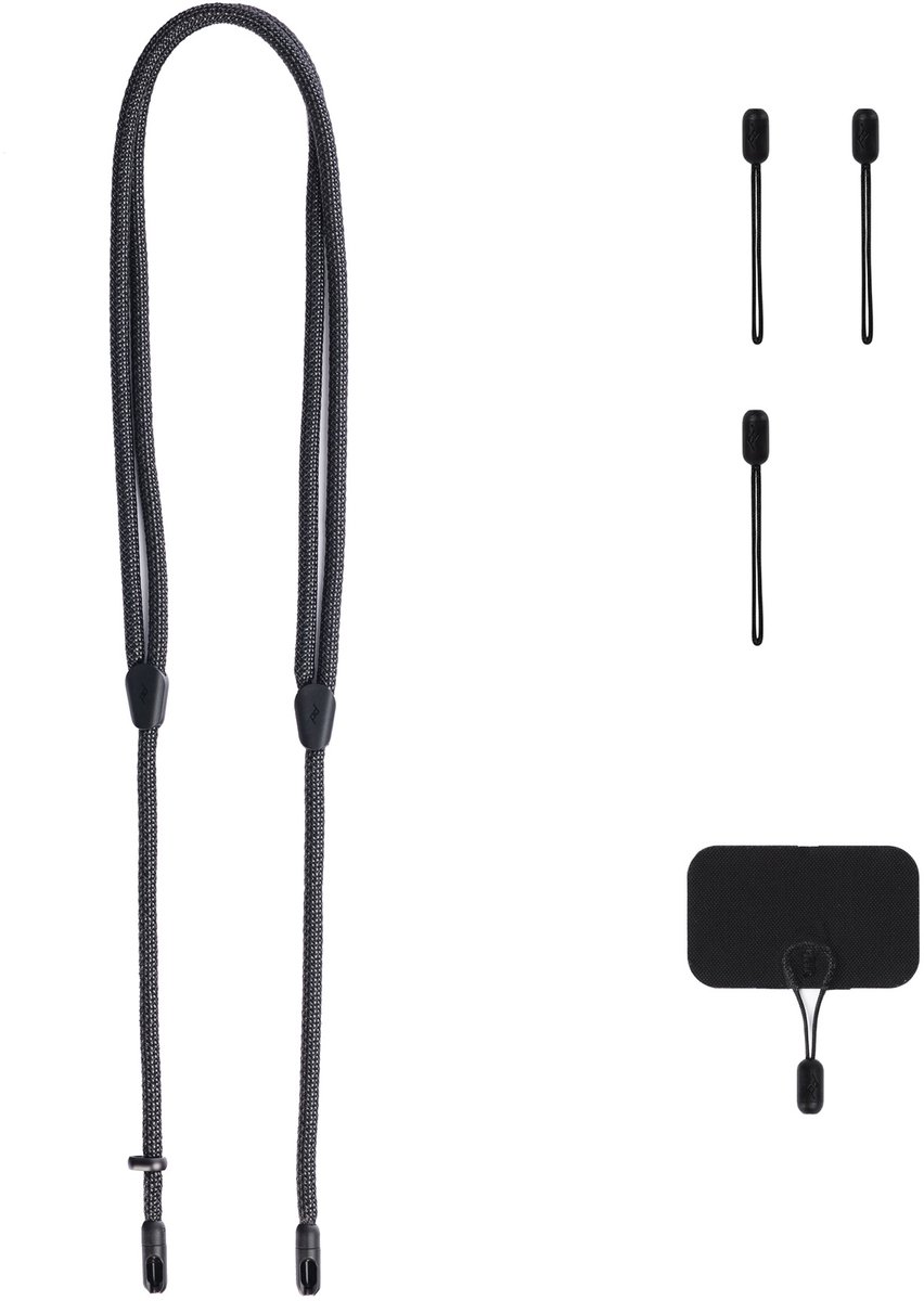 Peak Design - Mobile crossbody strap black - Black - OS - Draagriemen