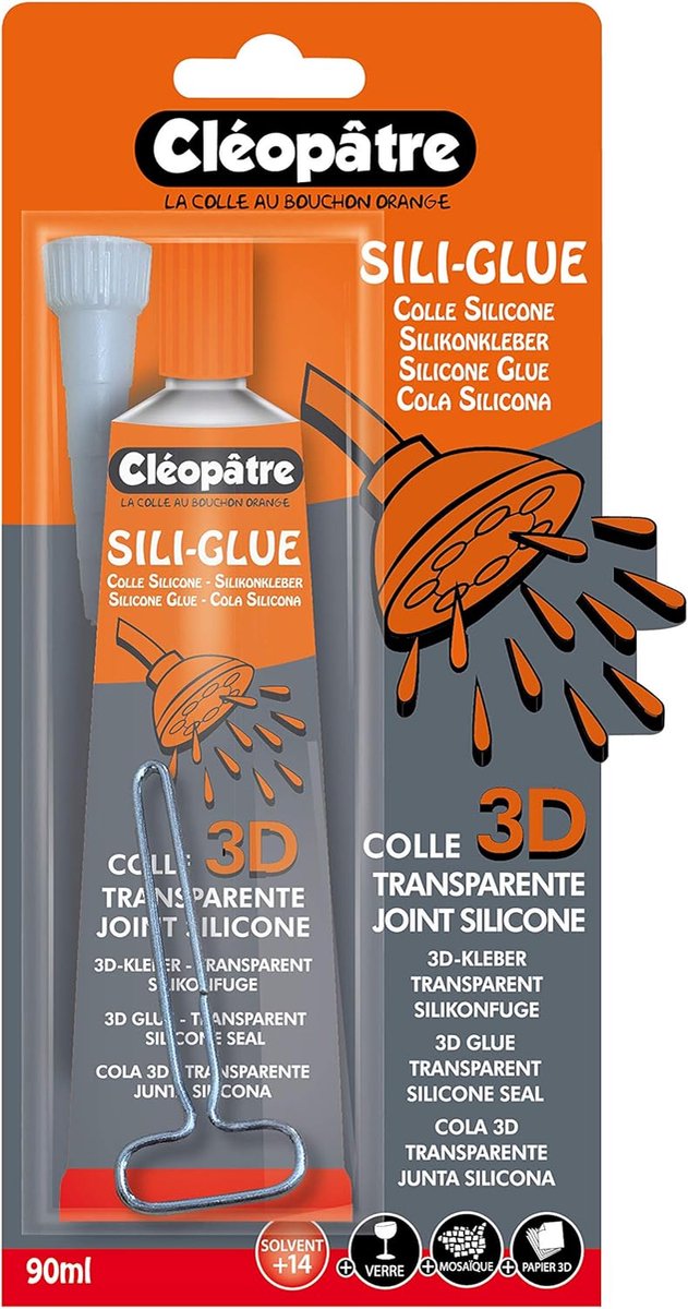 Siliconen Lijm - Dikke Lijm - 3D Projecten - Precisie Applicator - 80 gram - Transparant