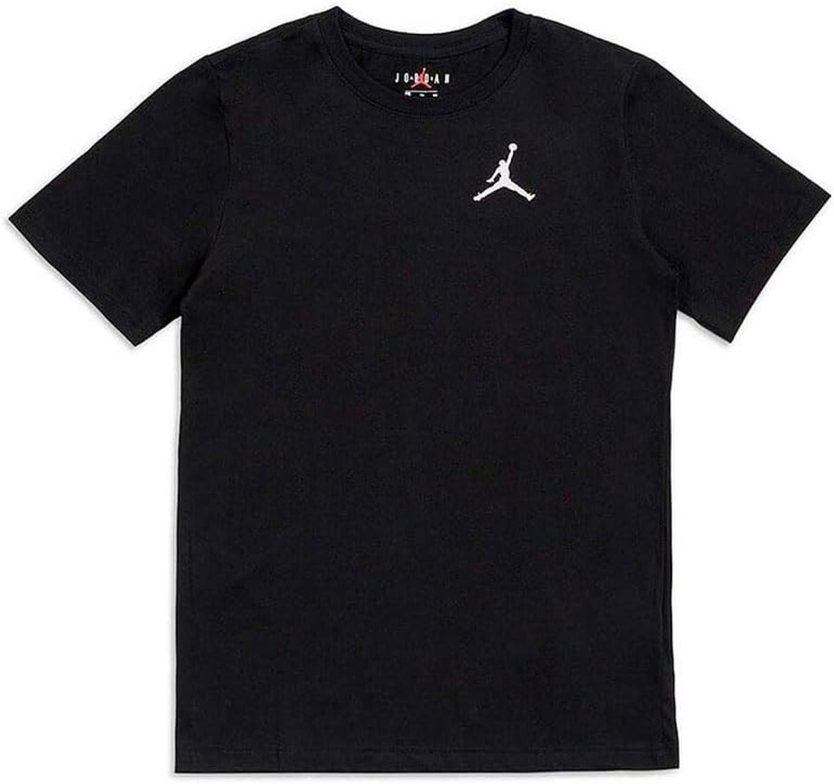 Nike Jordan T-shirt met geborduurde Jumpman 12 Años Zwart
