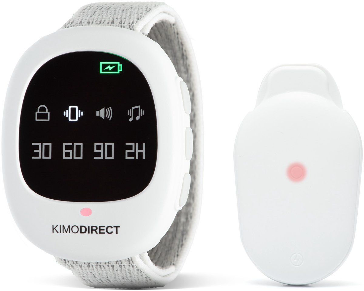 KIMO DIRECT Plashorloge met Clip - Plaswekker - Tegen Bedplassen Kind - Zindelijkheidstraining - Incontinentie - Draadloos