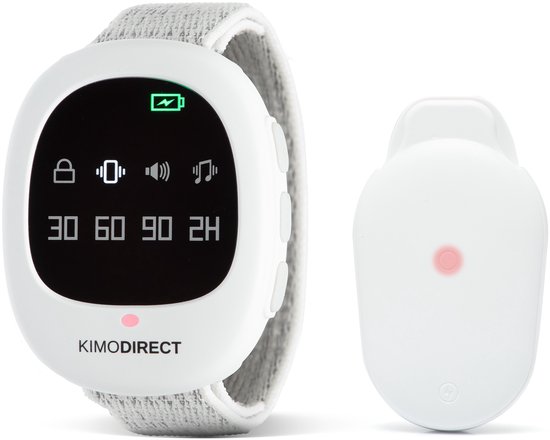 KIMO DIRECT Plaswekker met Progressiekaart - Plashorloge met Clip - Jongens, Meisjes & Volwassenen - Zindelijkheidstraining - Draadloos