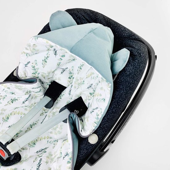 Baby Voetenzak - Baby Slaapzak - Veilig Vervoer - Zachte Velvet Voering - Universeel Model - Zomer Salie — afbeelding 3