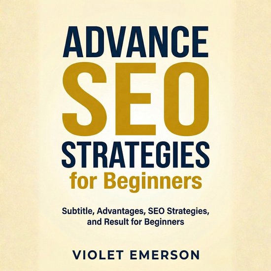 Advance SEO Strategies for Beginners - cover