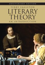 Boekomslag 'Literary Theory: An Introduction' anniversary edition met schilderij van twee vrouwen aan een tafel.