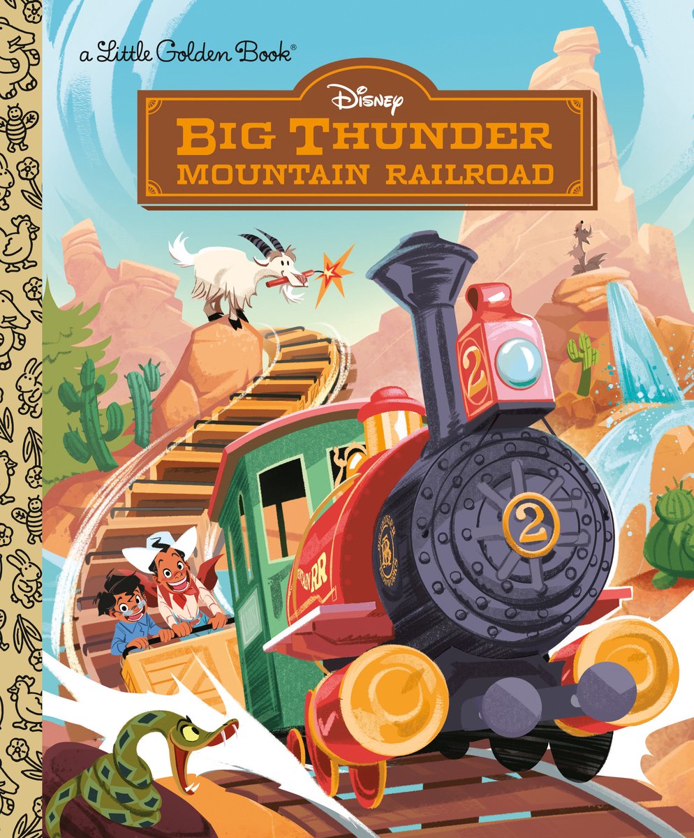 Little Golden Book- Big Thunder Mountain Railroad (Disney)