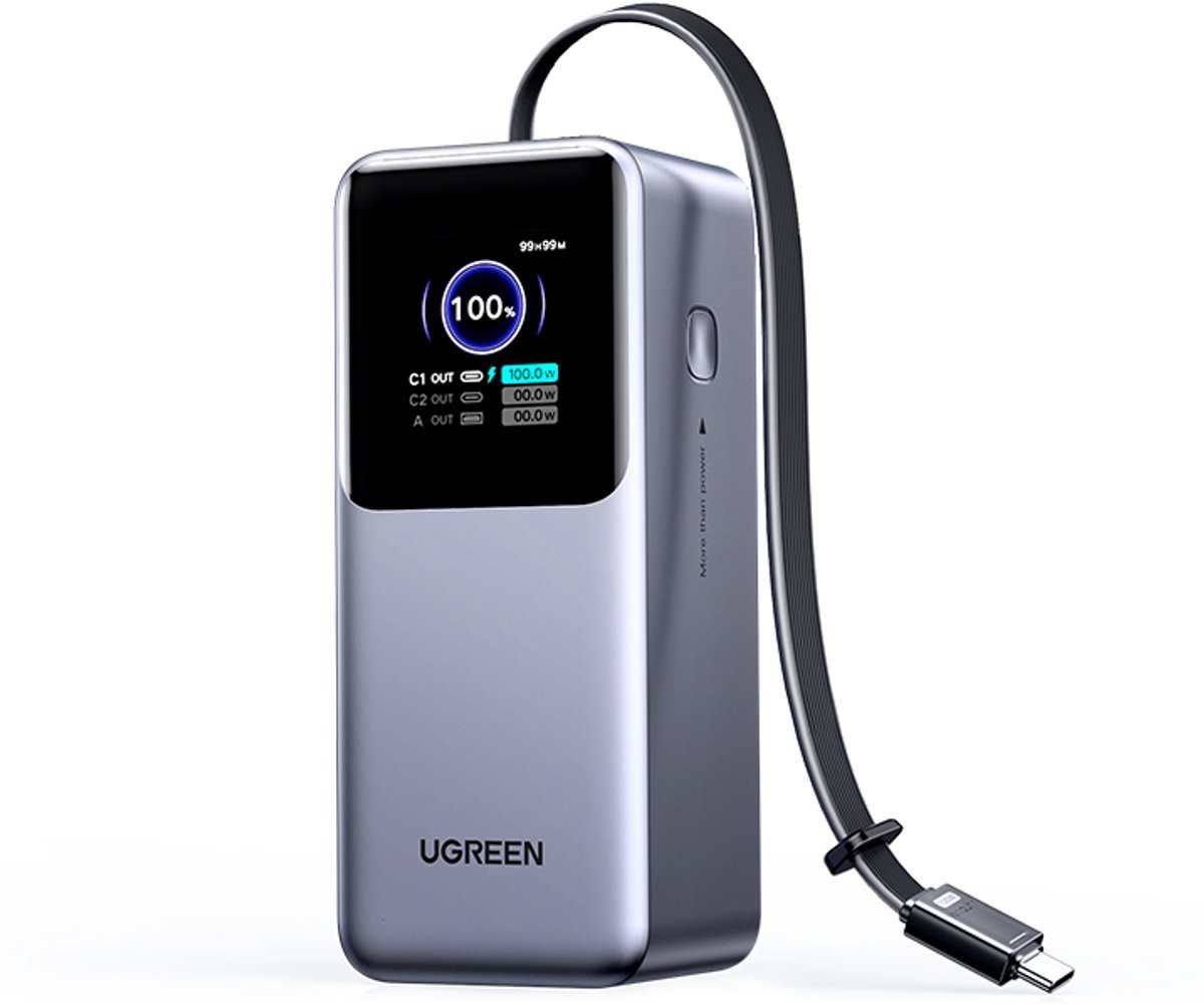 Ugreen 165W Power Bank met Uittrekbare Kabel - Ugreen - €77,20