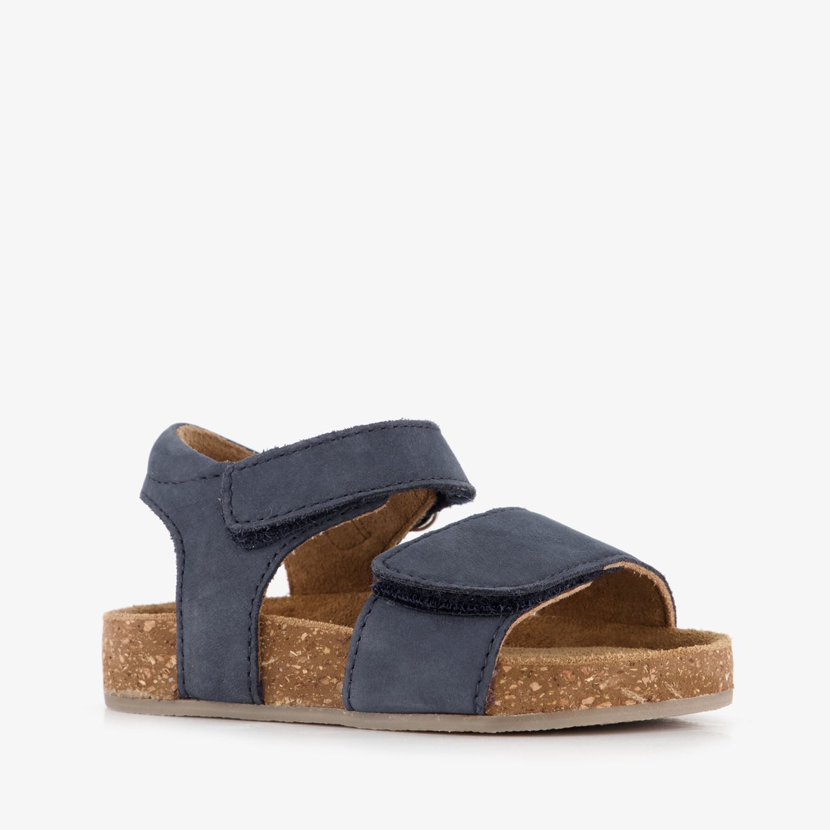 Groot leren jongens sandalen donkerblauw - Maat 20