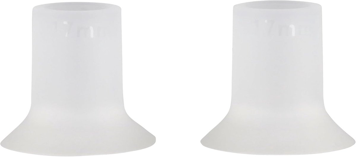 Borstschild Verkleiners - Borstkolf Accessoires - Comfortabel Kolven - BPA Vrij Materiaal - Maat 17 mm