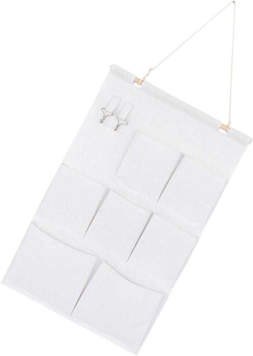 Opbergtas - Hangende Organizer - Ruimte Besparen - Grote Capaciteit - 37x17x2 cm - Wit