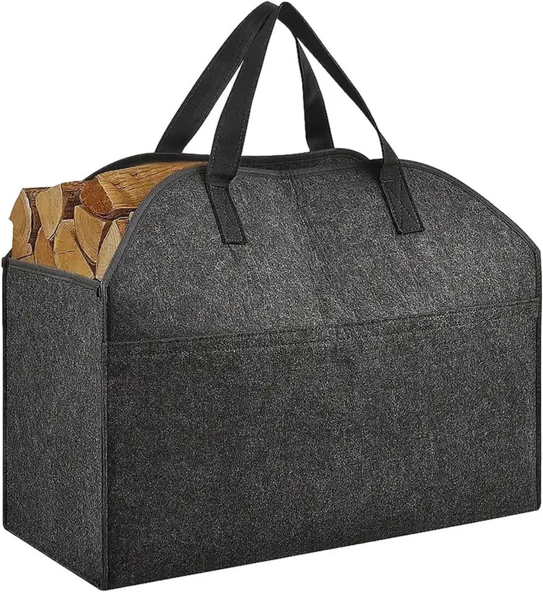 Vilten Houtmand - Opbergtas - Haardhout Opslag - Verdikt Materiaal - 558 cm - Veelkleurig