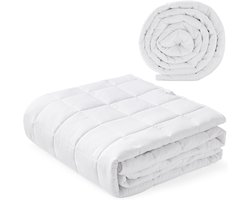 Verzwaringsdeken - Zware deken - Diepe slaap - Anti-stress therapie - 155 x 220 cm - Wit