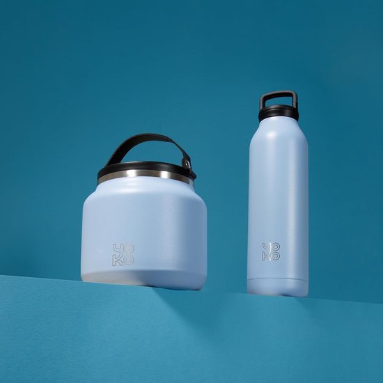 Lunchbox Roestvrij Staal - Voedselcontainer Isolerend - Lunch Meenemen - Dubbelwandig Vacuüm Isolatie - 700 ml Capaciteit - Blauw Zwart — afbeelding 5