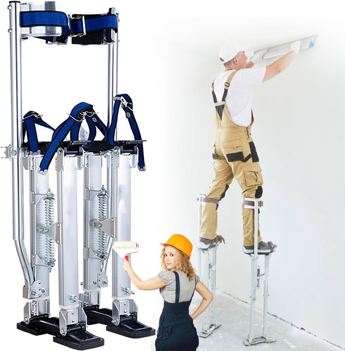 Werk Stelten - Gereedschap Stelten - Plafond Werk - Verstelbare Hoogte - 18-30 Inch