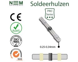 Waterdichte SoldeerHulzen Wit Geschikt voor kabels van 0.25- 0.34 mm