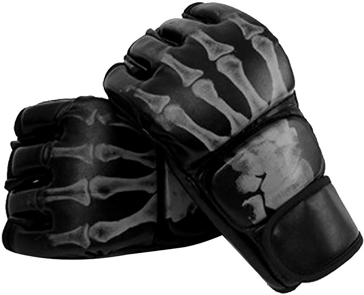 Allecto - Bokshandschoenen - Training - PU Leer - Zandzak - Vechtsport - Halfvinger - Rood - MMA - Kickboksen