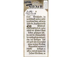 Gelaagd Sjabloon - Script Stencil - Creatief Ontwerp - Eenvoudige Tag Vorm - 4.1 x 8.5 Inch