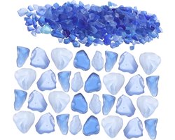 Aquarium Grind - Decoratie Stenen - Aquascaping - Natuursteen Kiezels - 0.5kg - Zwart