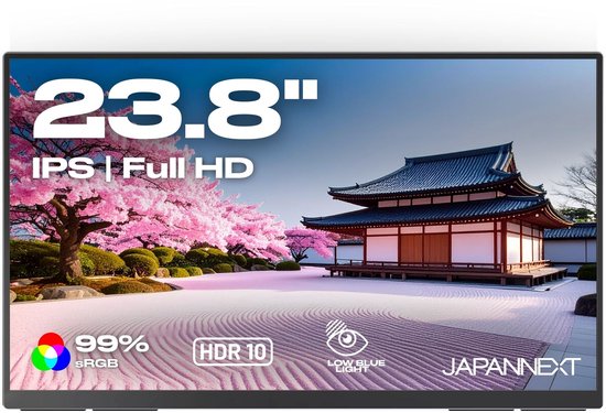 JAPANNEXT Draagbare Monitor 23,8" IPS Full HD (1920x1080) | JN-MD-IPS238F-C6