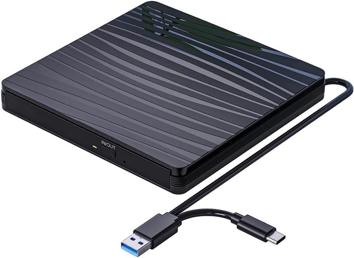 Externe CD DVD Drive - Optische Lezer Brander - Laptop Uitbreiding - USB 3.0 Type-C