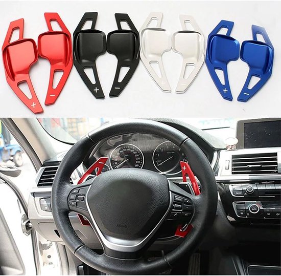Schakelpeddel Verlenging - Stuurwiel Flippers - Sportief Rijden - Verdikt Versterkt Aluminium - 2 Stuks Set - Zwart van Schakelpeddel Verlenging — afbeelding 3