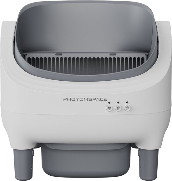 Automatische kattenbak Photonspace open top met zelfreiniging, app-bediening, anti-geur, 15L afvalreservoir
