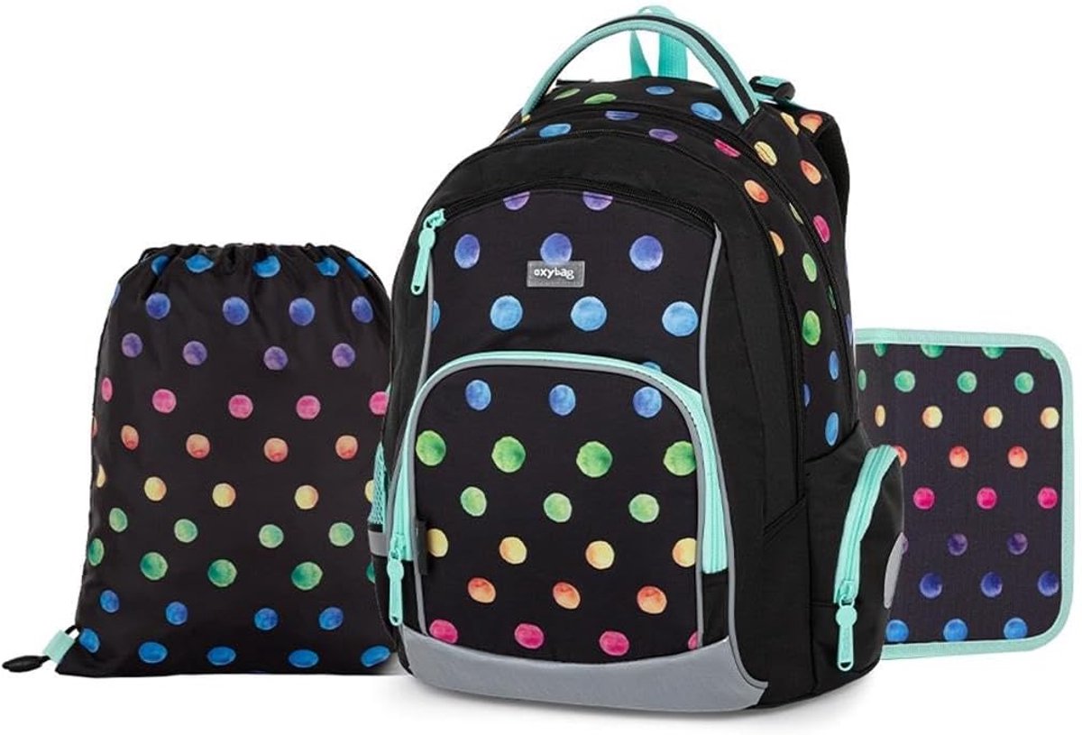 Ergonomische Schoolrugzakset 3-delig voor Kinderen 1e tot 3e Klas met Gymtas en Etui