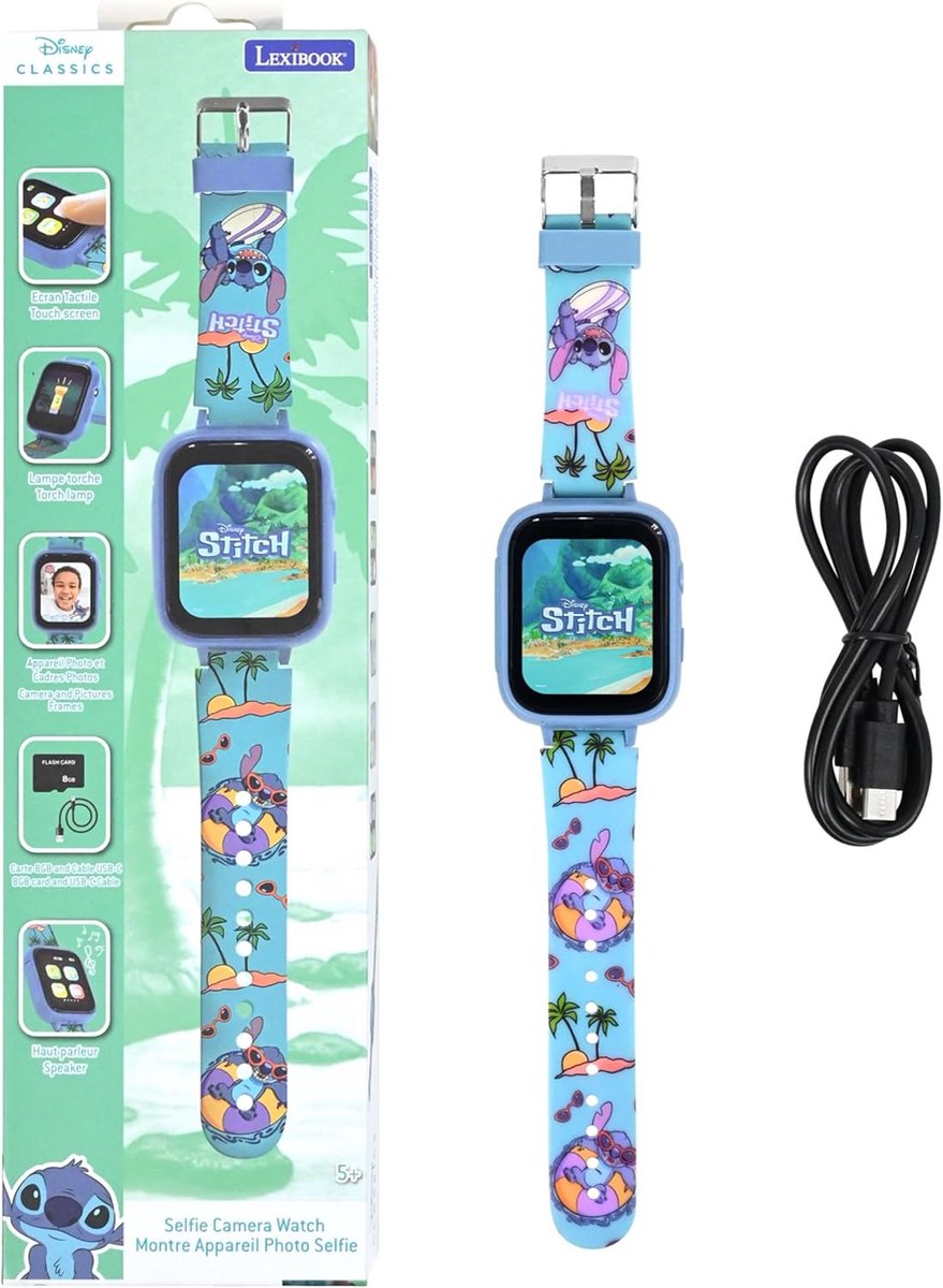 Kinder Smartwatch met Selfie Camera, Video en Muziekspeler