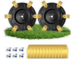 26 stuks Premium tuning voor robotmaaiers - geschikt voor Mammotion LUBA 1 AWD en LUBA 2 AWD (tot modeljaar 2024) - Maaischijf voor 6 messen - Twee met glasvezel versterkte roterende schijven