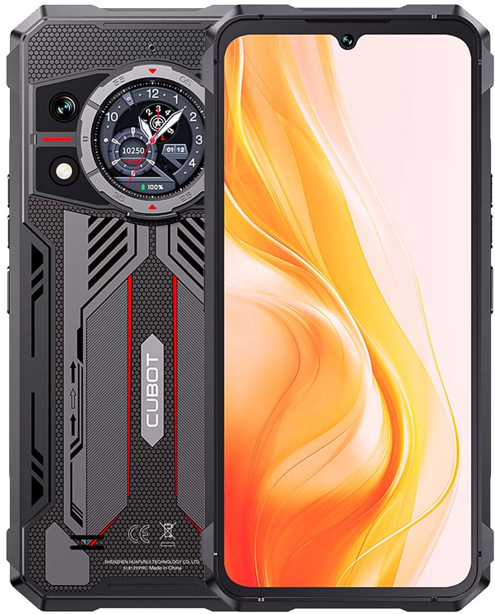 CUBOT Kingkong 11 Robuuste Smartphone 5G - 32GB RAM - 256GB ROM - 10200mAh - 6.72 inch 120Hz - IP68/IP69K - Android 15 - NFC - GPS - Zwart