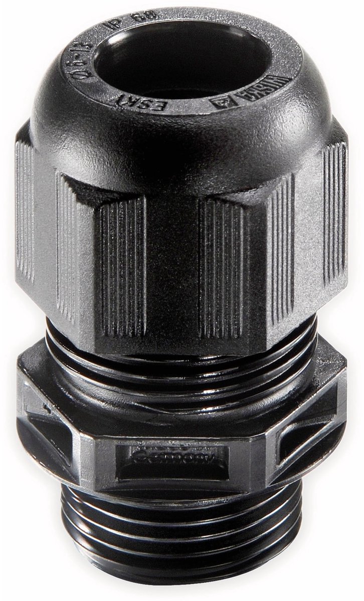 WISKA kabelwartel, 10066121, ESKV 16, M 16x1,5, metrisch, zwart