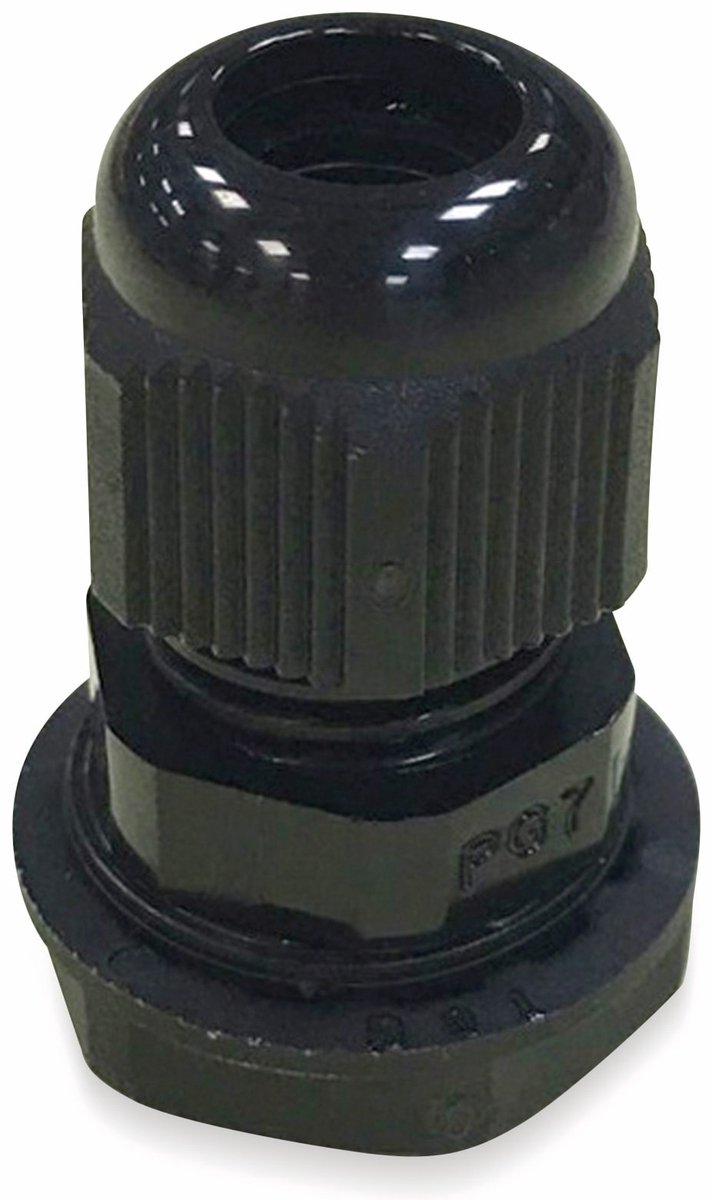 KSS kabelwartel, PG-16, zwart, IP68, 10 tot 14