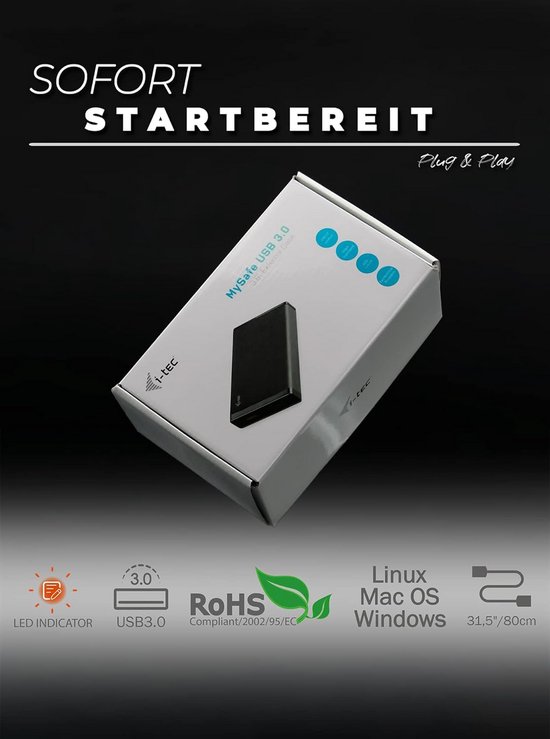 Externe Harde Schijf 8TB 3.5 Inch USB 3.0 voor Desktop en Backup — afbeelding 4