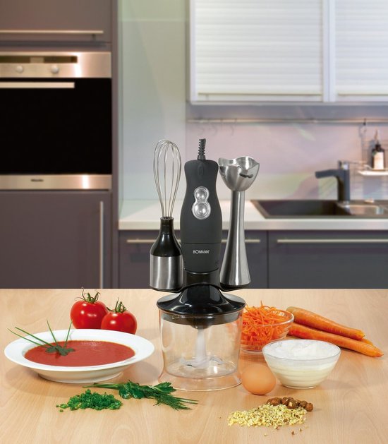 Krachtige Staafmixer Set met Hakmolen en Garde - 4-in-1 Keukenapparaat — afbeelding 2