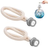 Lont met Steentje - 2 Stuks - 18 mm - Olielamp Lonten - Voor Lampe Berger, LampAir, Ashleigh en Alle Katalytische Geurlampen met Katalytische Brander - Geurlamp Lonten