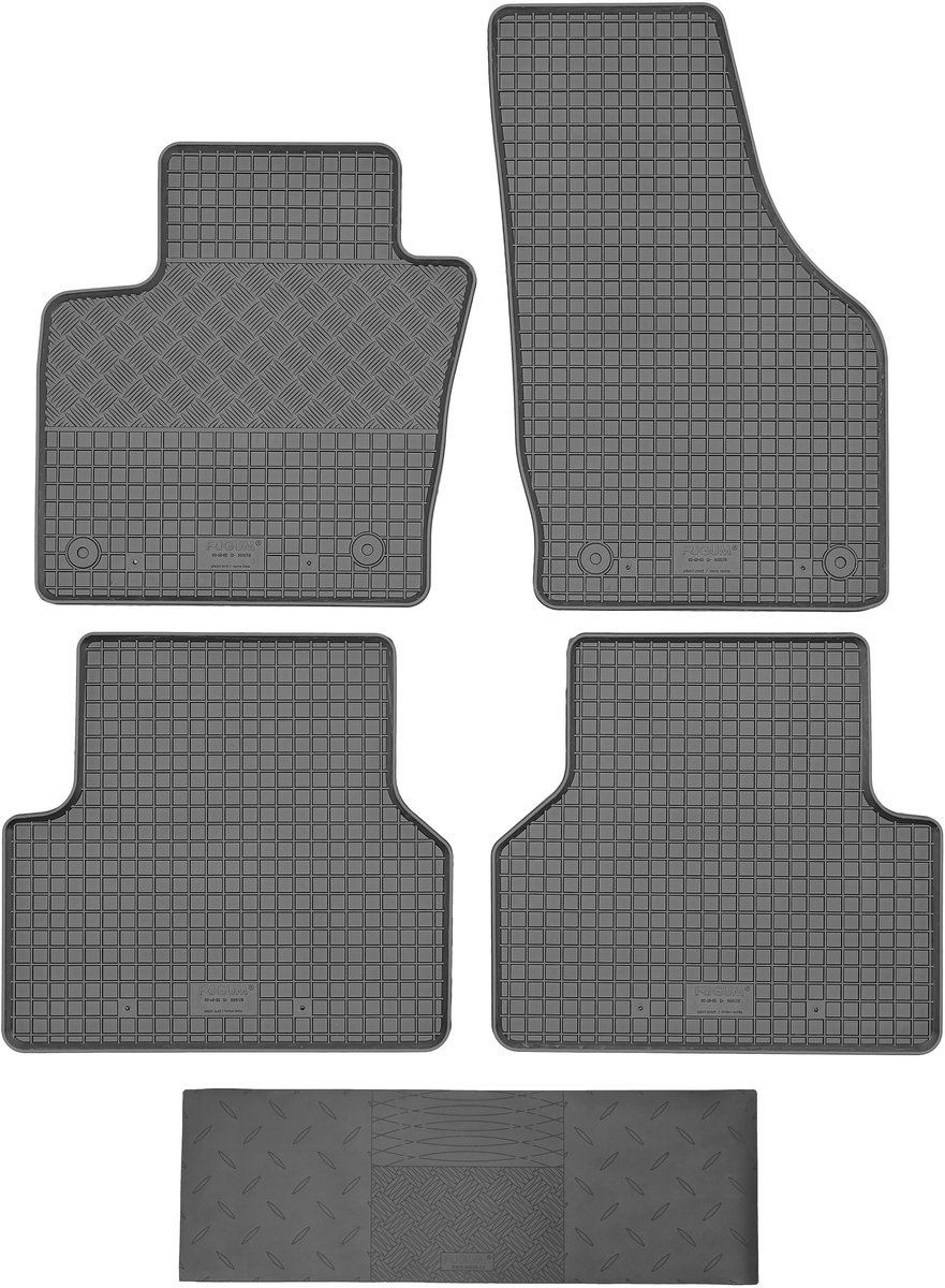 Rigum - Audi Q3 I Crossover - Dywaniki Rubber - Precieze Pasvorm - Zwart