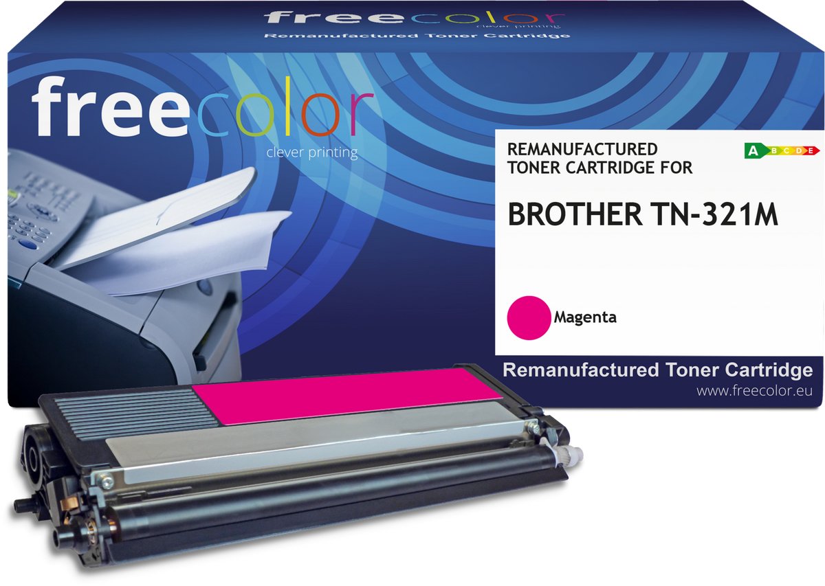 Freecolor - Vervangt Brother TN-321M - Magenta - 1.500 pagina's - Compatible