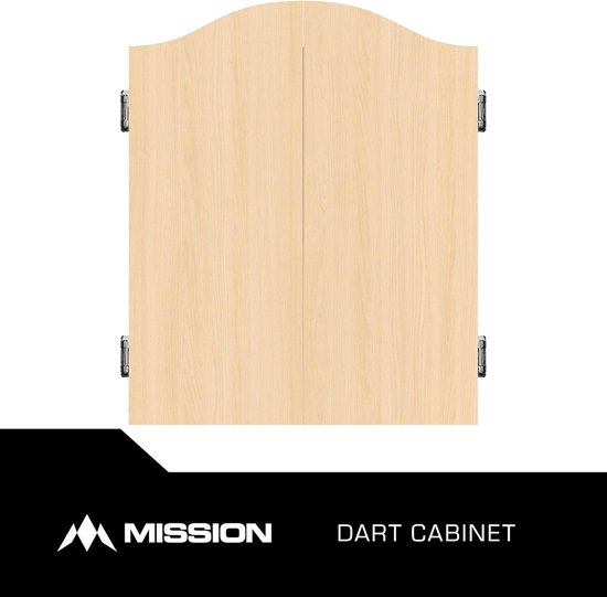 Deluxe Heavy Duty Dartkast met Markeringsborden en Licht Eiken Afwerking van Heemskerk — afbeelding 2