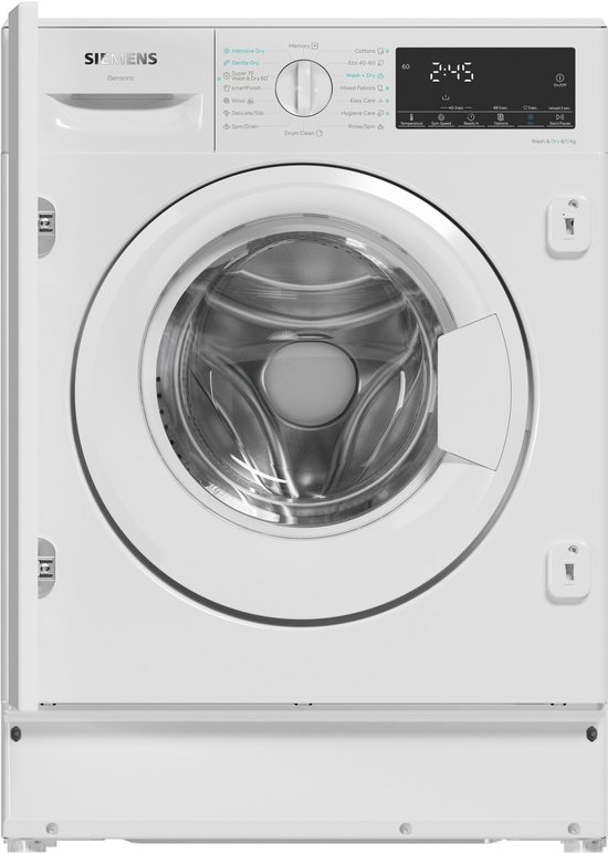 Siemens iQ500 WK14D490EU, Voorlader, Ingebouwd, Wit, Links, Wit, Knoppen, Draaiknop