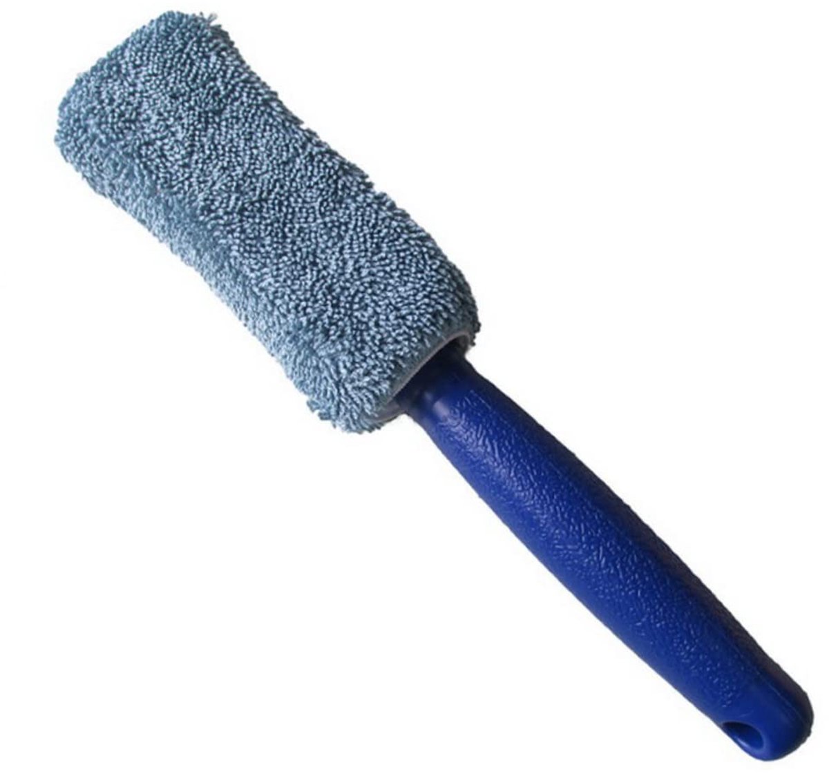 Microvezel Velgenborstel - Velgreinigingsborstel - Auto Wassen - Krasvrije Reiniging - 2 Stuks - Blauw