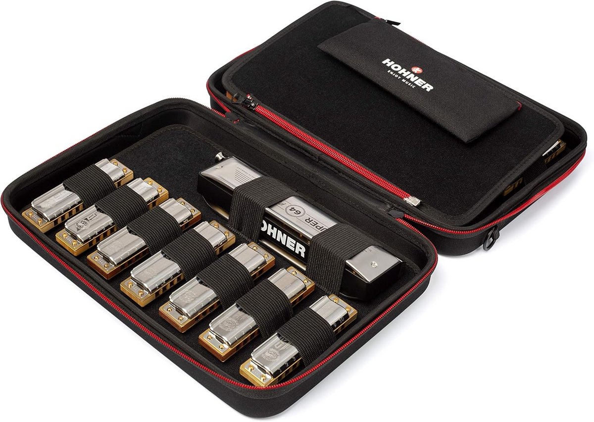 Grote Mondharmonica Koffer Beschermende Opbergtas Flexibel