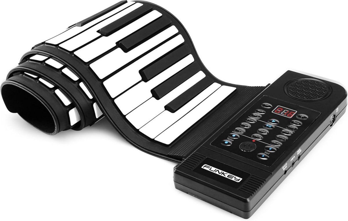 61 Toetsen Rollpiano met MIDI en Opnamefunctie - Flexibel Keyboard voor Beginners