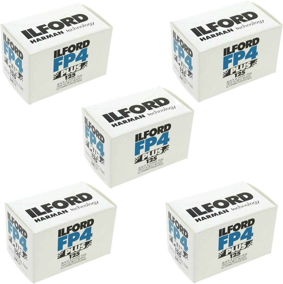 Zwart-wit film 35mm ISO 125 voor hoge kwaliteit foto's - 5 rollen