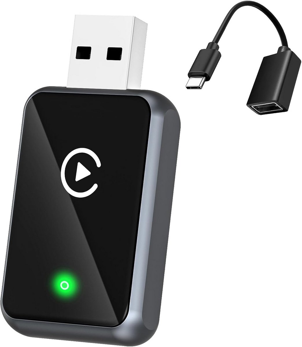 Draadloze CarPlay Adapter WiFi 5.8 GHz Bluetooth 5.0 Voor iOS Upgrade