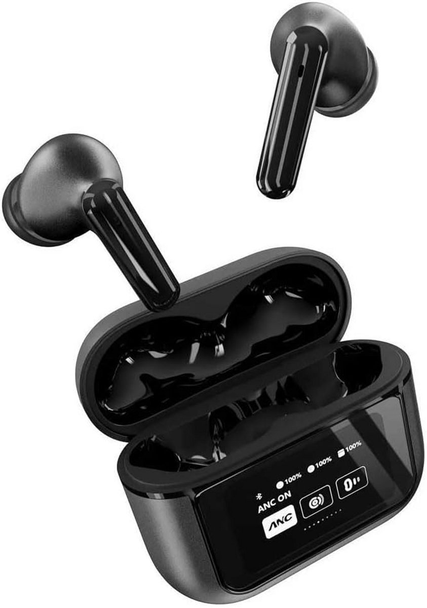 True Wireless Oordopjes met ANC, Lage Latentie en Oplaadcase met Display