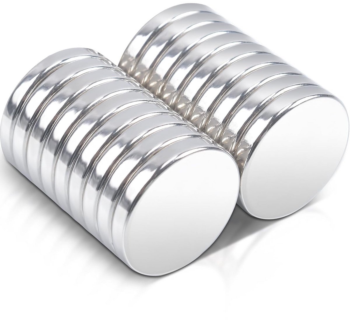 18x Sterke Neodymium Magneten Rond 18 mm - Extra Krachtige Kleine Magneetjes