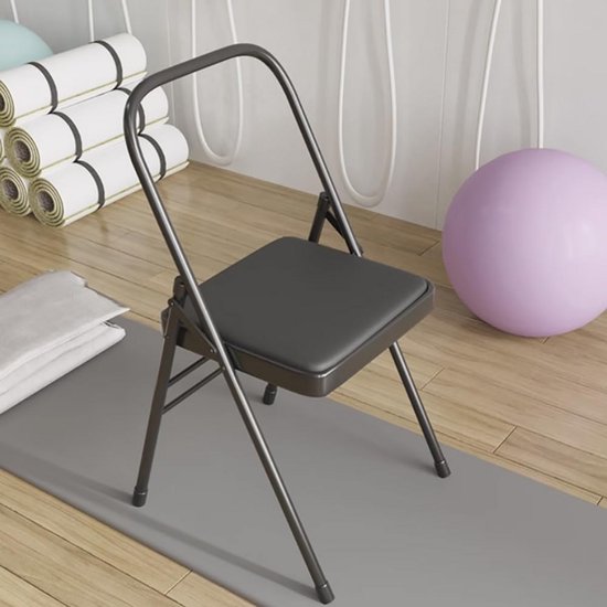 Versterkte Metalen Yogastoel voor Iyengar Yoga en Thuistraining — afbeelding 5