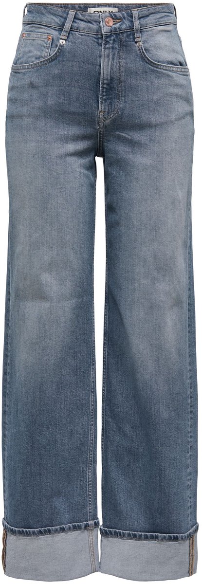 ONLY - ONLHOPE HW WIDE FOLD UP DNM REA - Meisjes - Jeans